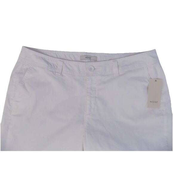 Sejour Nordstrom white Bermuda shorts womens size 20 W NWT - Picture 2 of 7